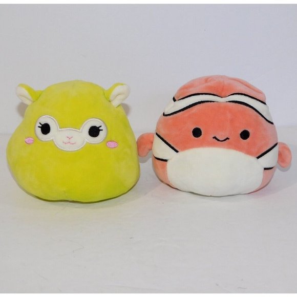 2 Squishmallows Flip a Mallows Ricky Shark Gordon Clown Fish Willow Pegasus - Picture 4 of 6